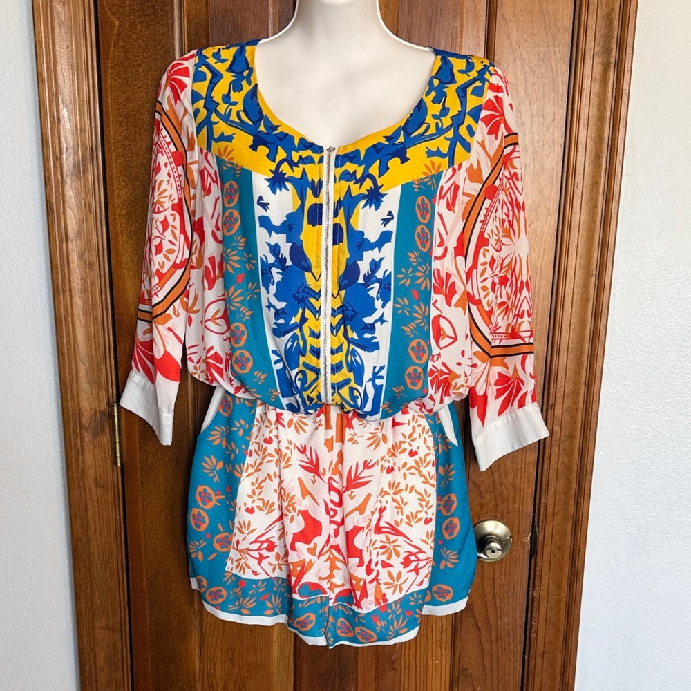 Vibrant Floral Women's Romper
